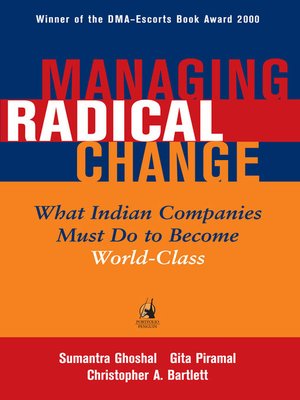 cover image of Managing Radical Change